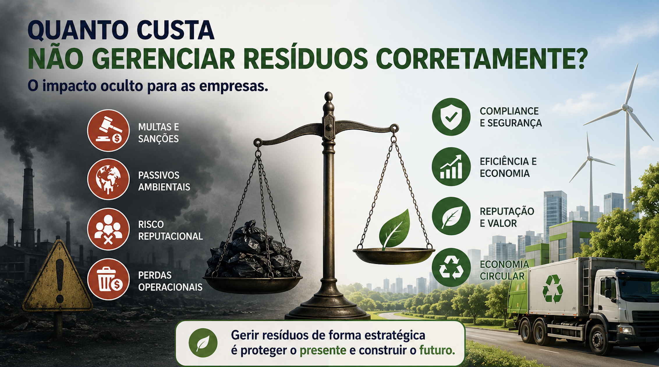 Quanto custa não gerenciar resíduos corretamente