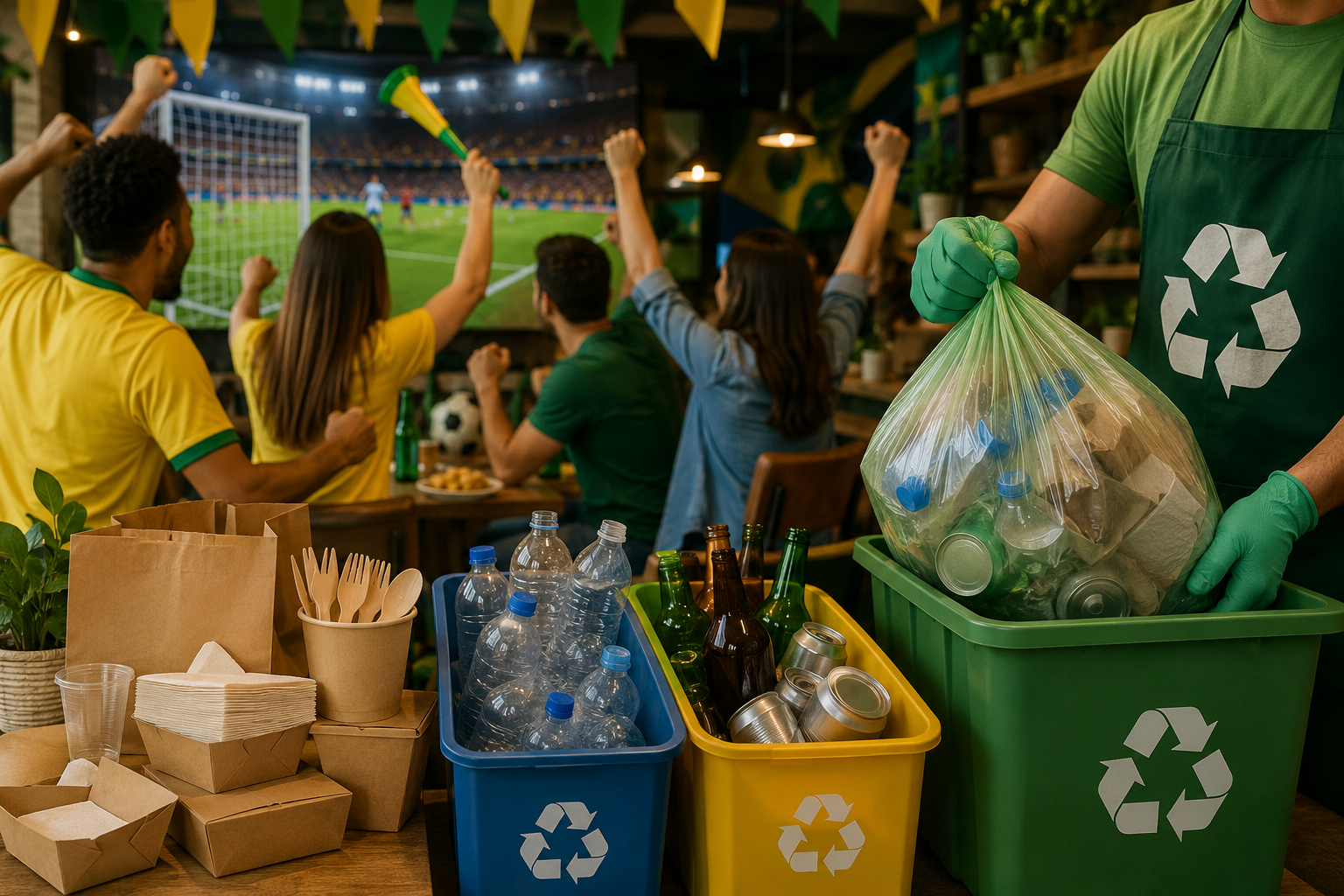 Resíduos comerciais na Copa do Mundo