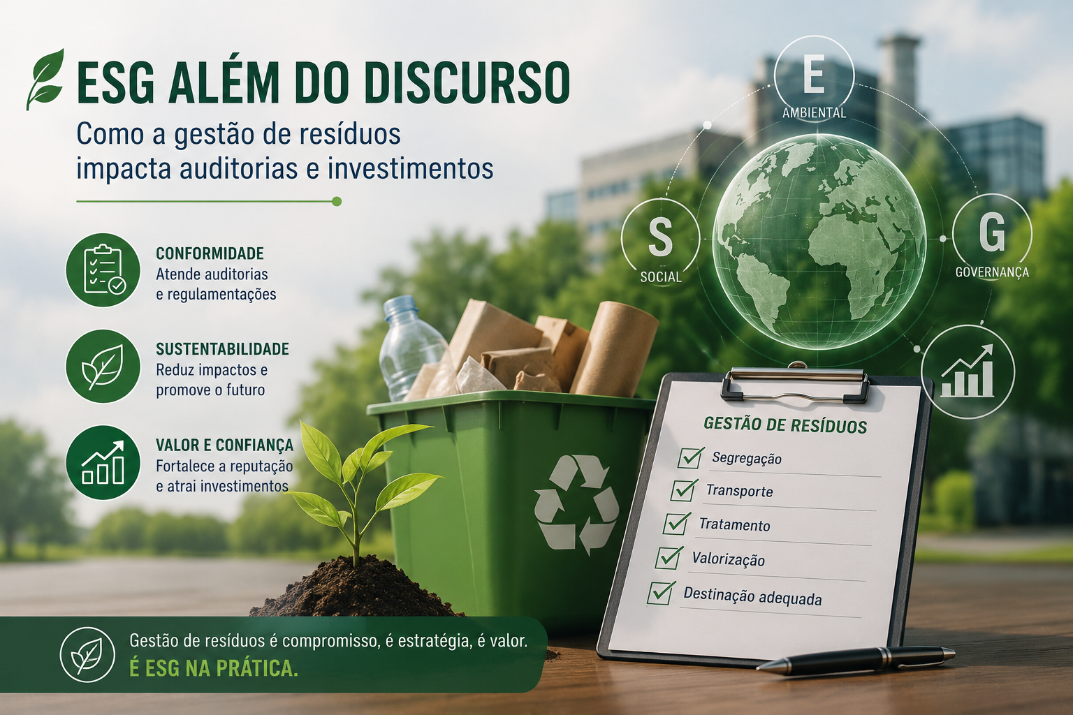 Gestão de resíduos e investimentos