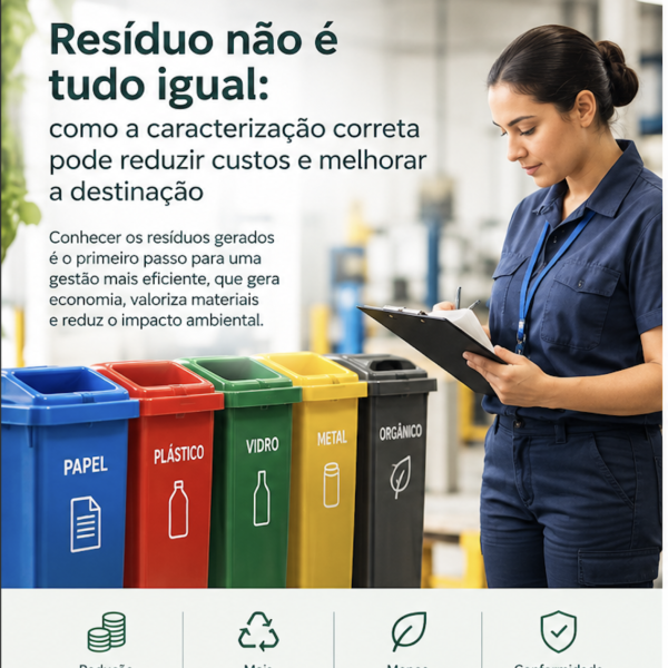 Redução de custo com manejo correto dos resíduos