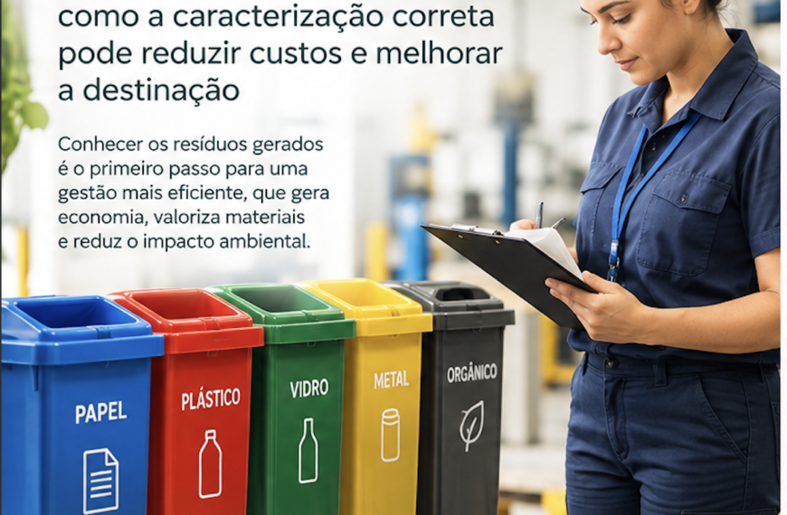 Redução de custo com manejo correto dos resíduos